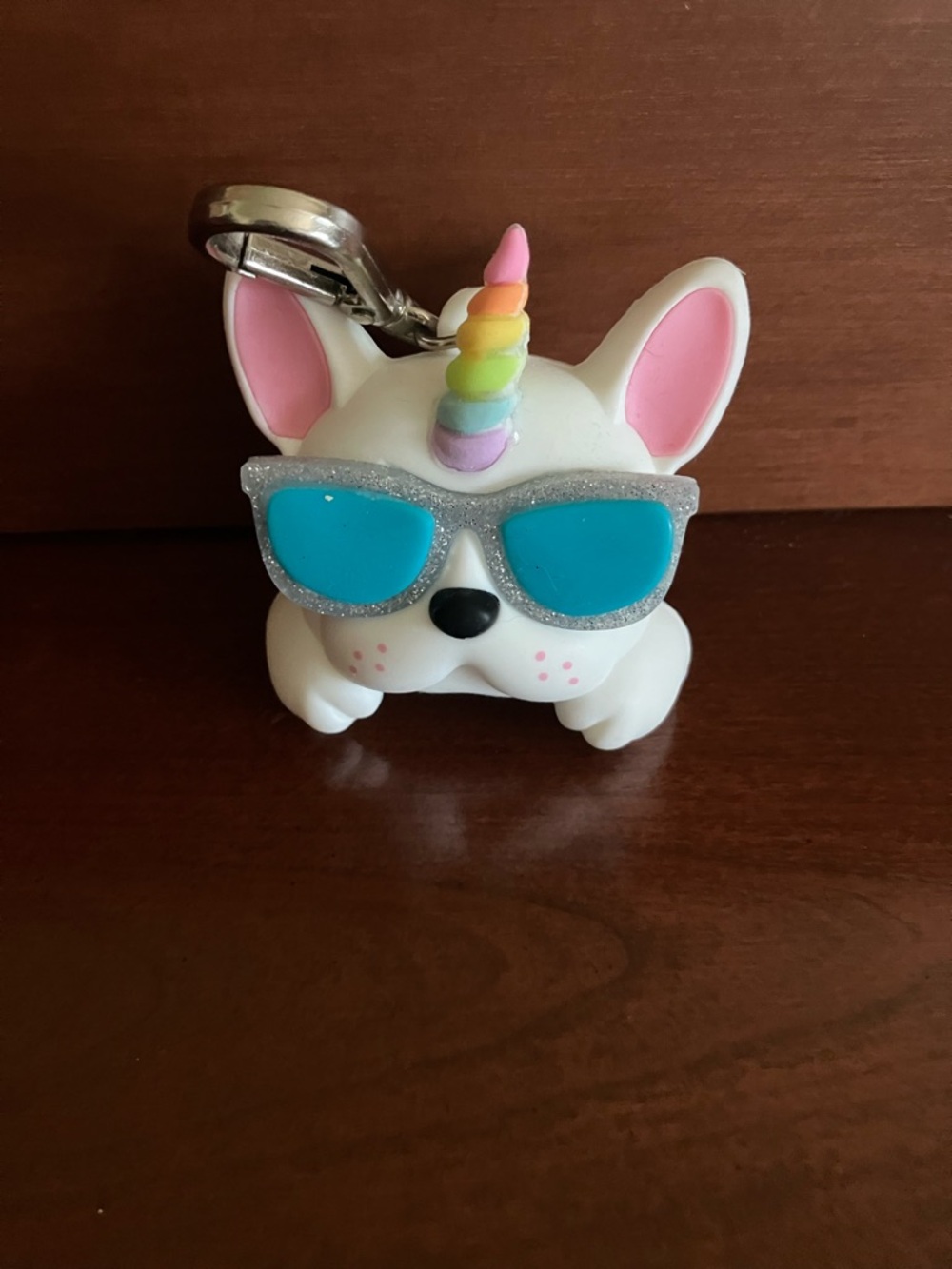 Bath & Body Works Unicorn French Bulldog Keychain PocketBac Holder - Picture 2 of 2